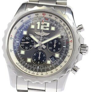 BREITLING Chrono space A23360 Chronograph Silver / Black Dial AT Men's_839814